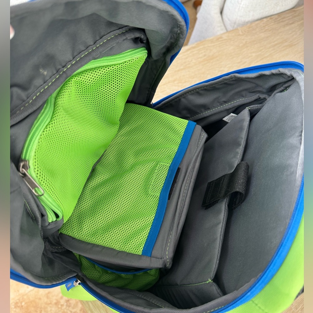 6 PACK FITNESS EXPEDITION BACKPACK Bag MEAL MANAGEMENT SIX PACK Neon Green - Picture 6 of 7